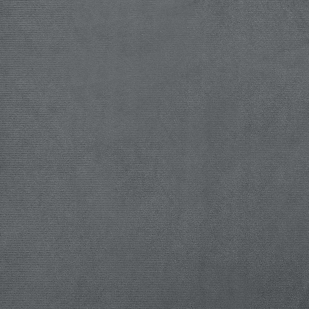 Dog Bed Dark Grey 70x45x30 cm Velvet
