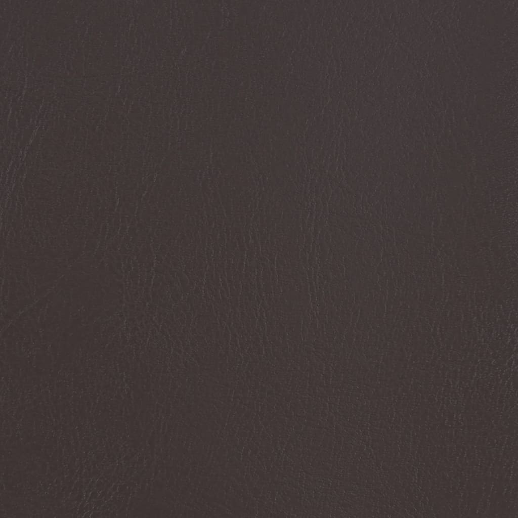 Tub Chair Brown Faux Leather
