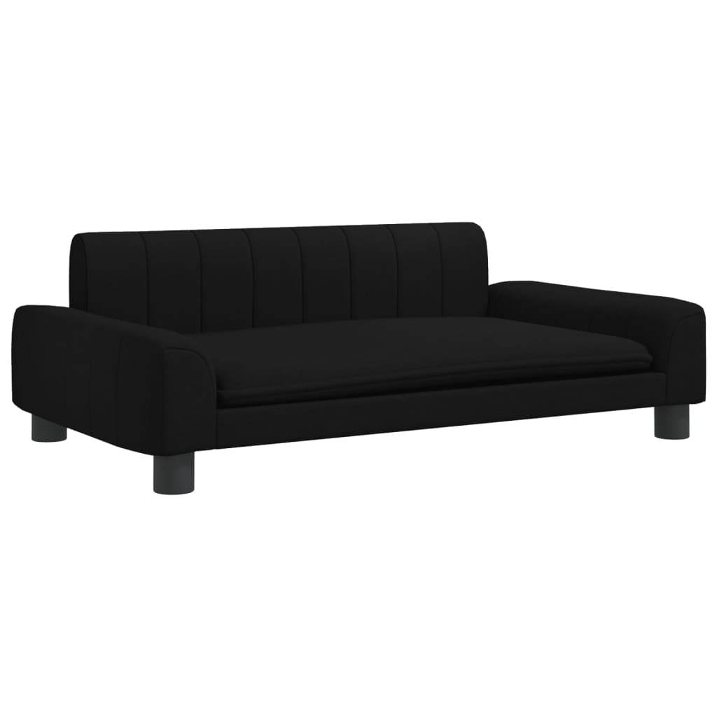 Kids Sofa Black 90x53x30 cm Fabric