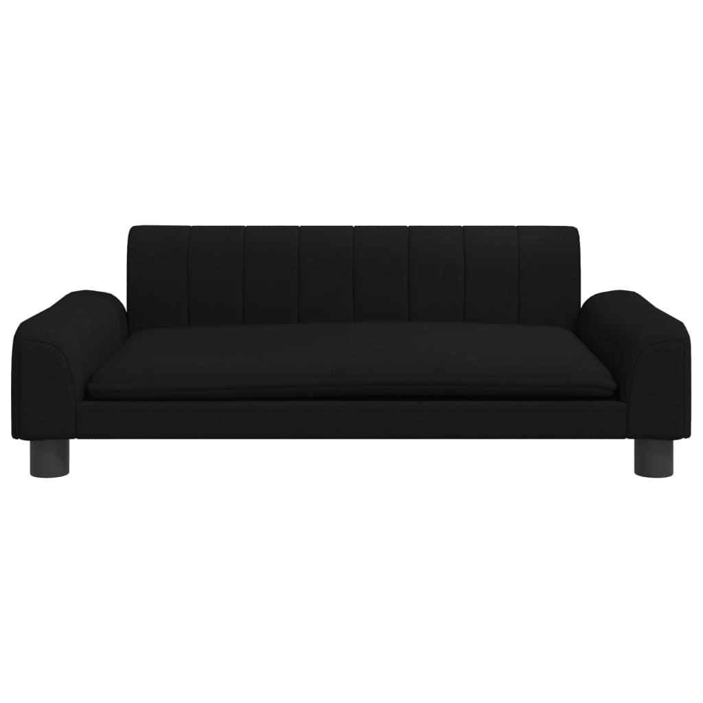 Kids Sofa Black 90x53x30 cm Fabric