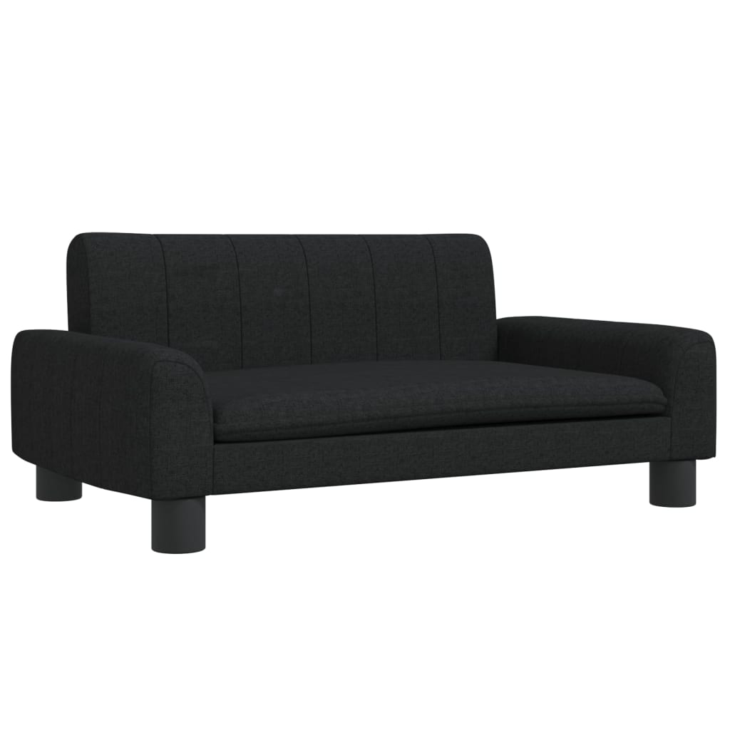 Kids Sofa Black 70x45x30 cm Fabric