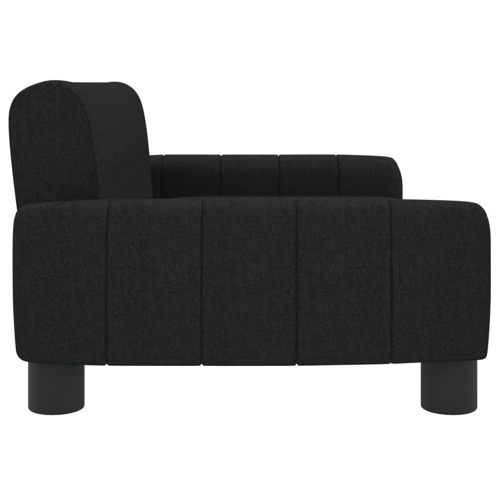 Kids Sofa Black 70x45x30 cm Fabric