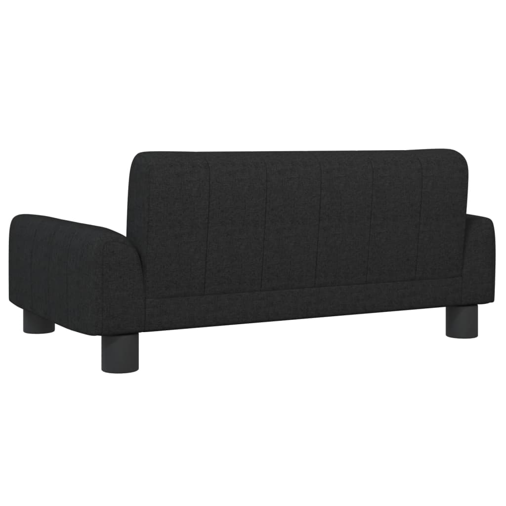 Kids Sofa Black 70x45x30 cm Fabric
