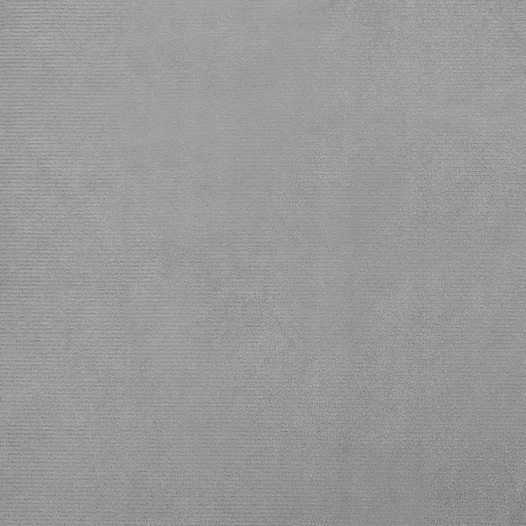 Kids Sofa Light Grey 90x53x30 cm Velvet