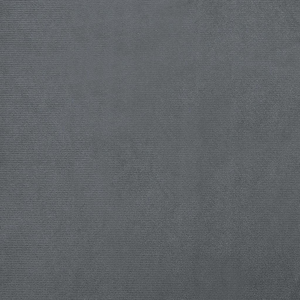 Kids Sofa Dark Grey 90x53x30 cm Velvet