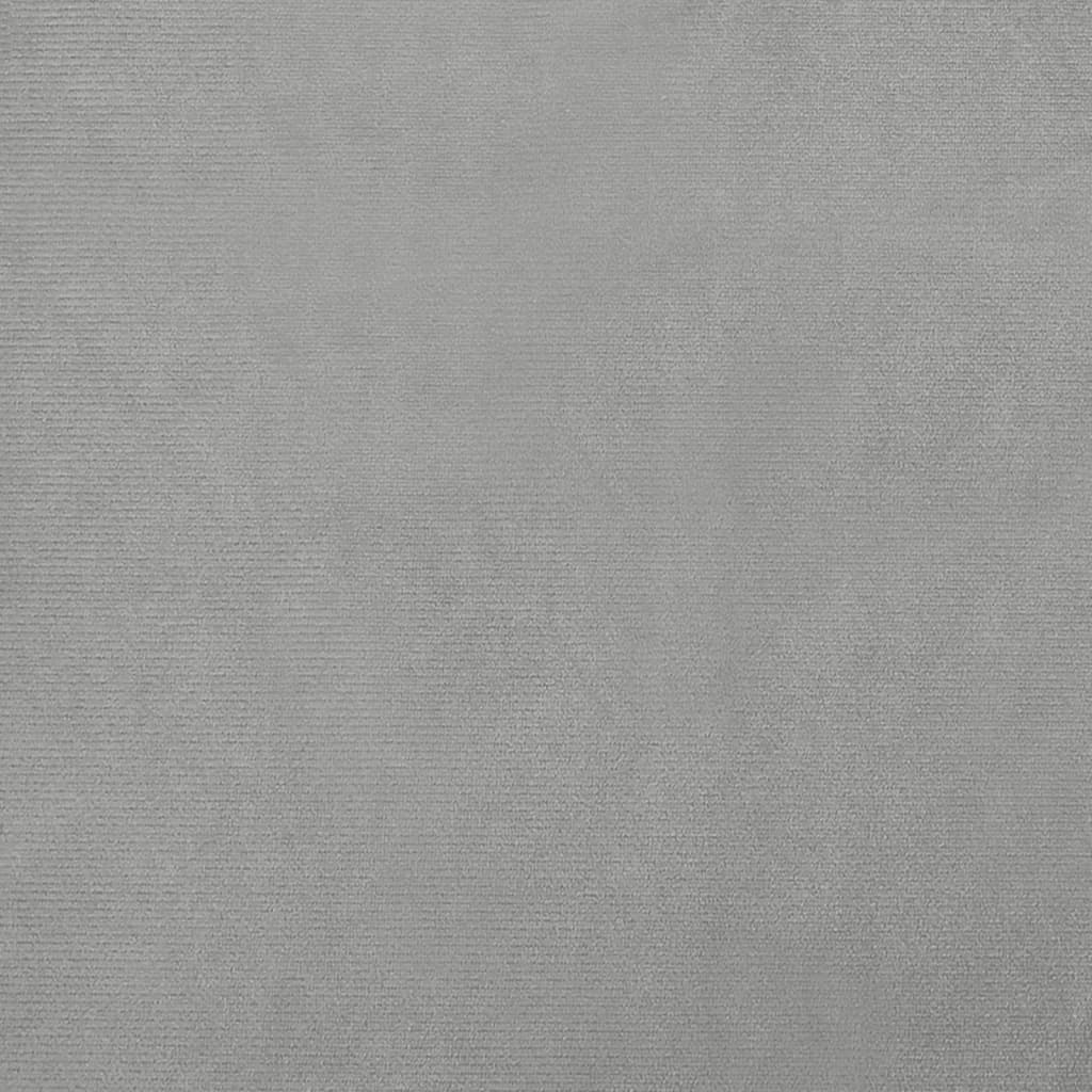 Kids Sofa Light Grey 100x54x33 cm Velvet