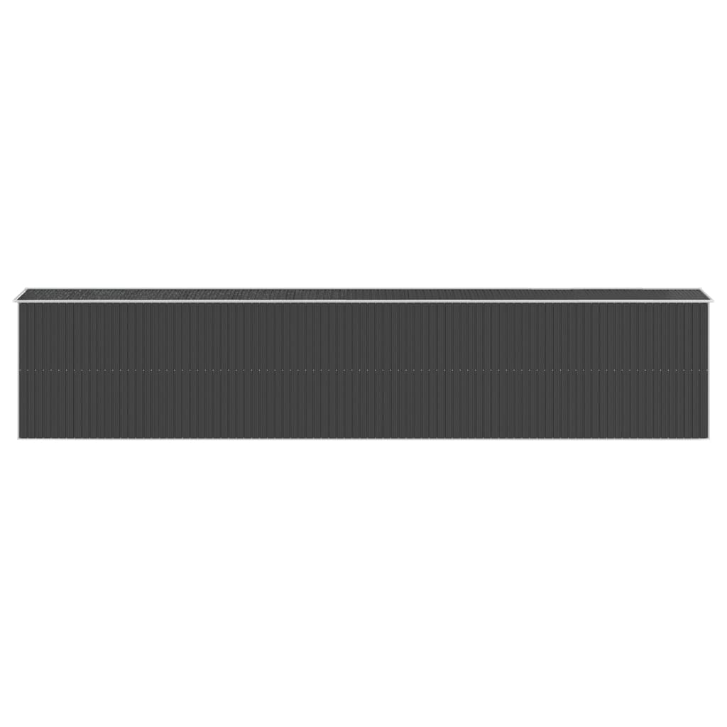 Garden Shed Anthracite 192x1021x223 cm Galvanised Steel