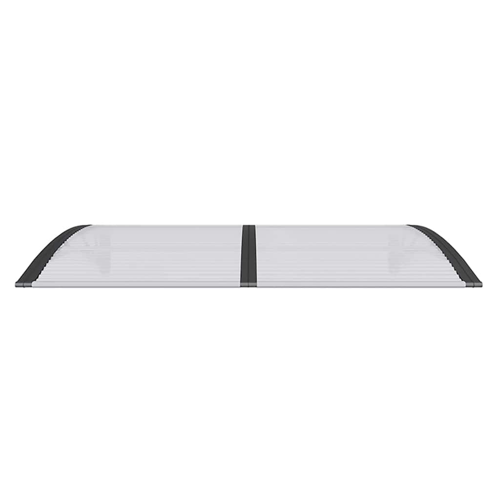 Door Canopy Black 150x100 cm Polycarbonate