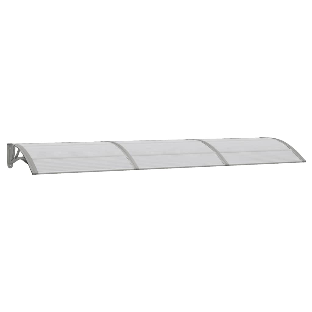 Door Canopy Grey 300x80 cm Polycarbonate