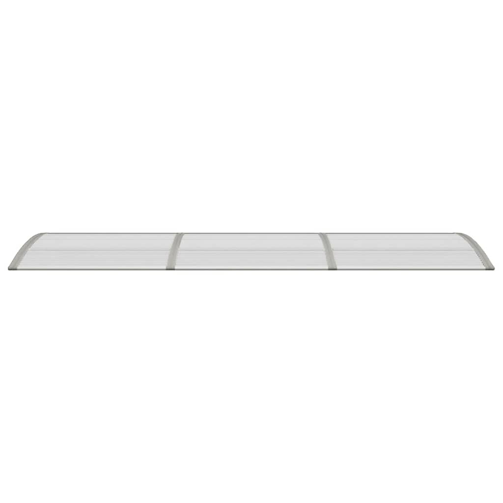 Door Canopy Grey 300x80 cm Polycarbonate
