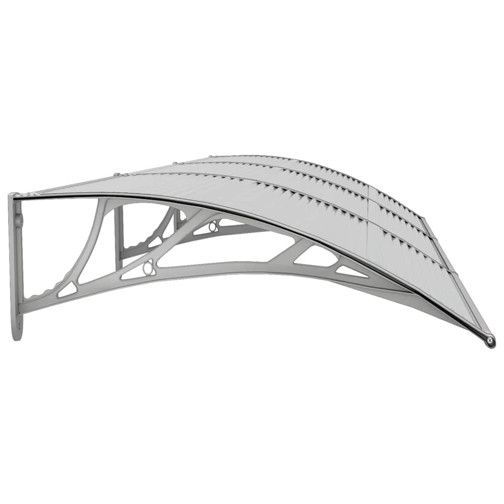 Door Canopy Grey 300x80 cm Polycarbonate