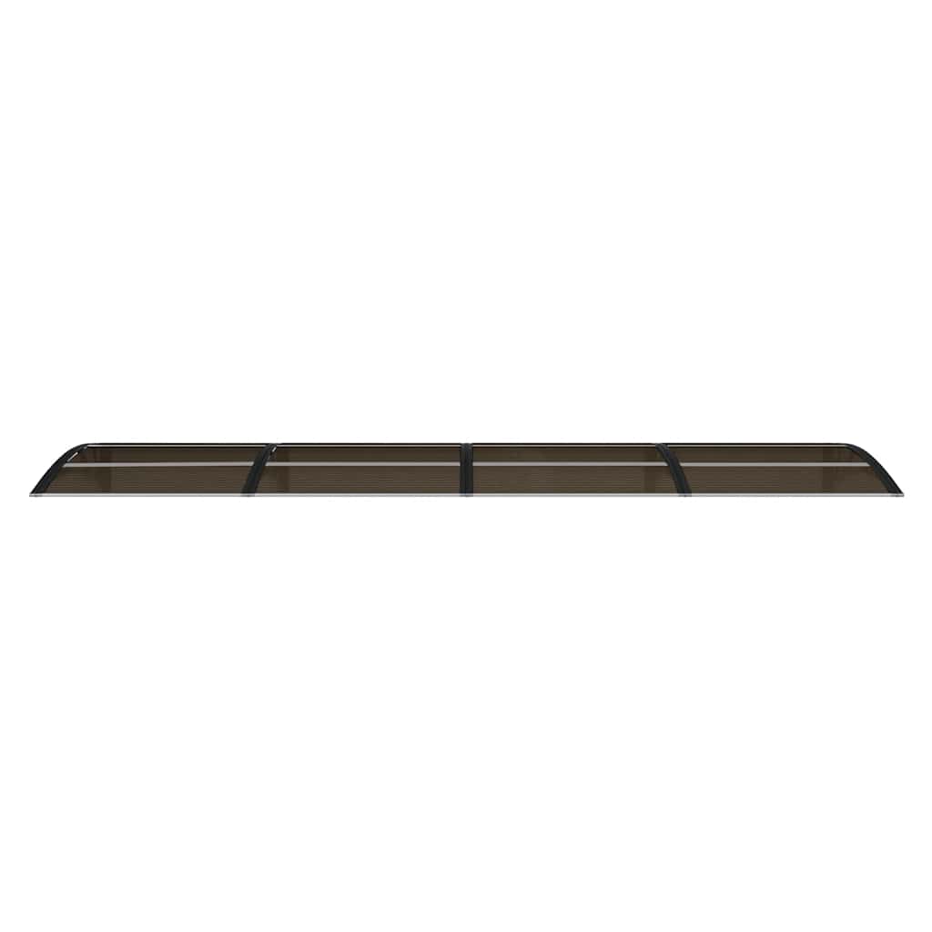 Door Canopy Black 350x75 cm Polycarbonate