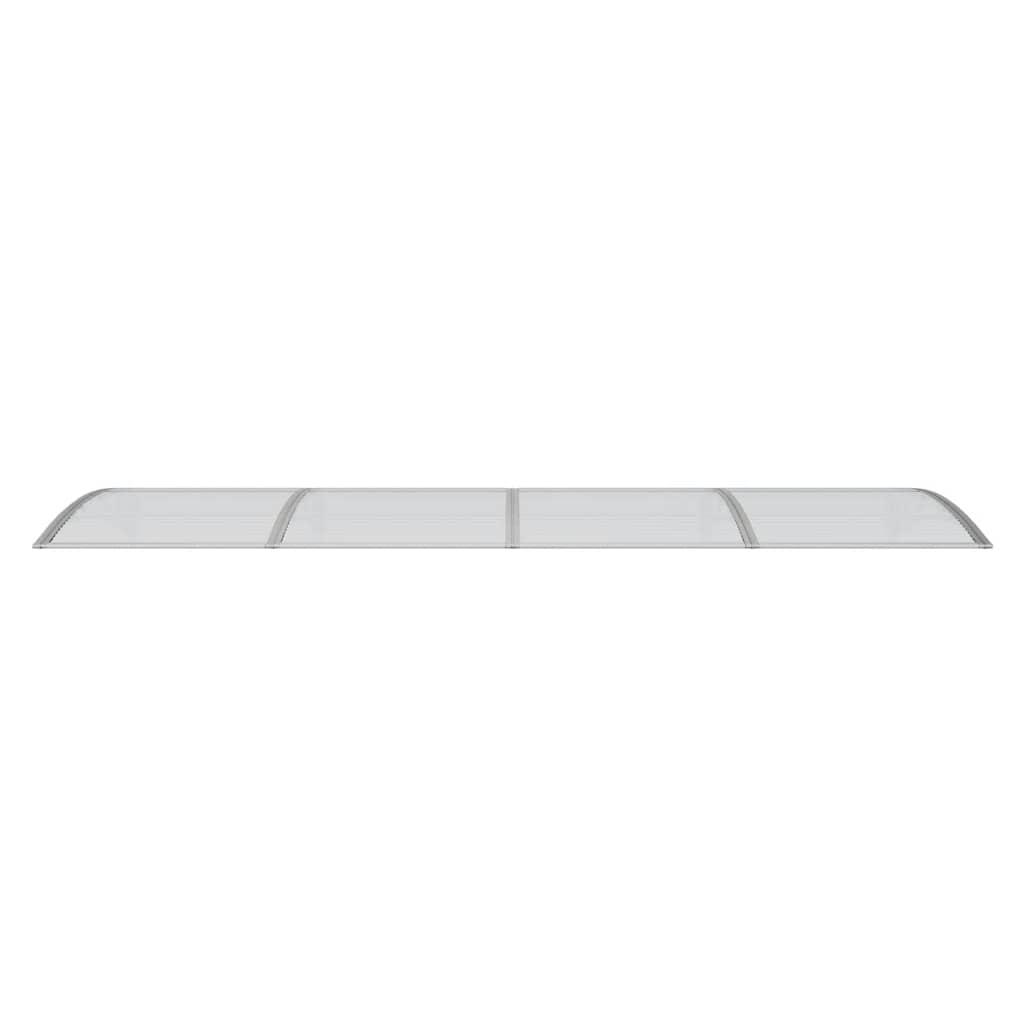 Door Canopy Grey 350x100 cm Polycarbonate