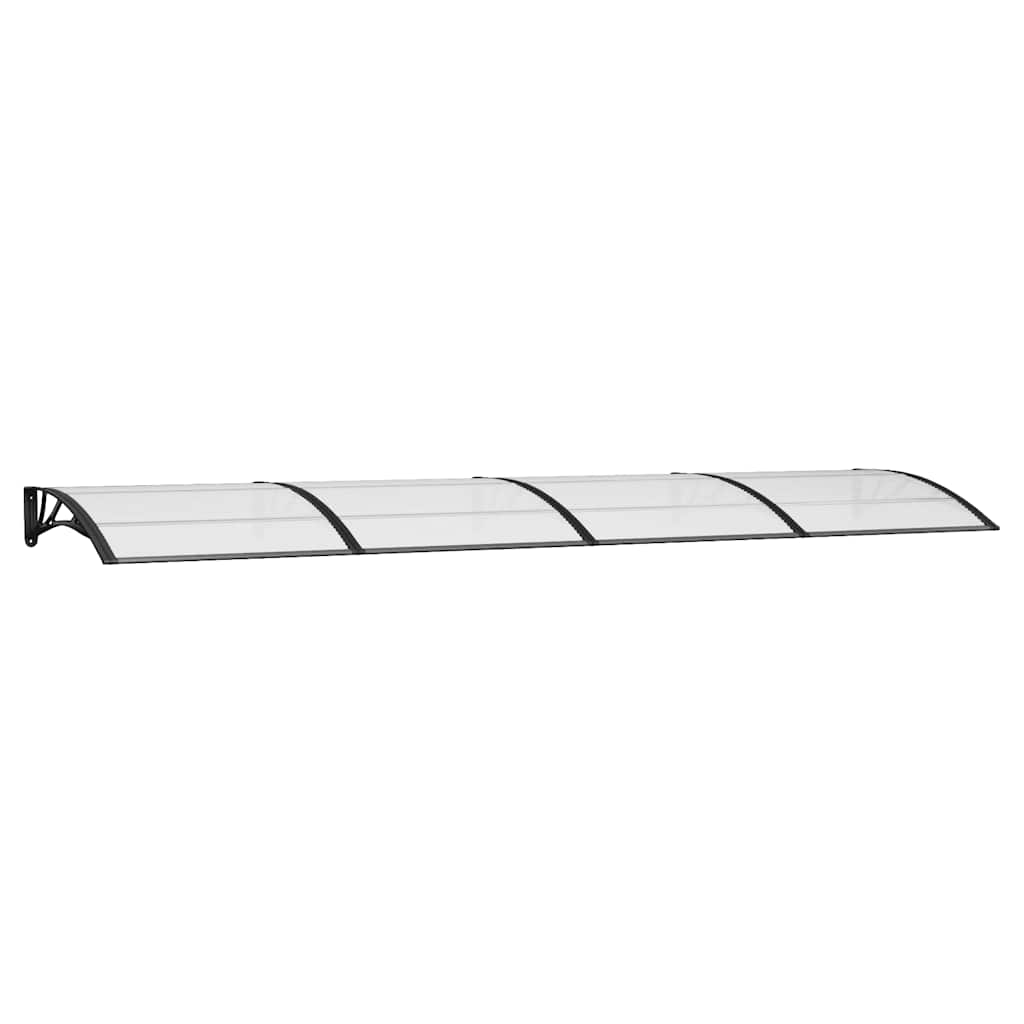 Door Canopy Black 400x100 cm Polycarbonate