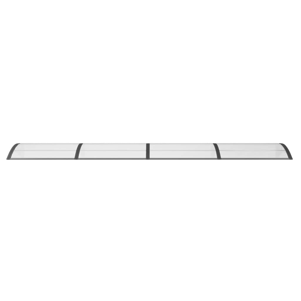Door Canopy Black 400x100 cm Polycarbonate