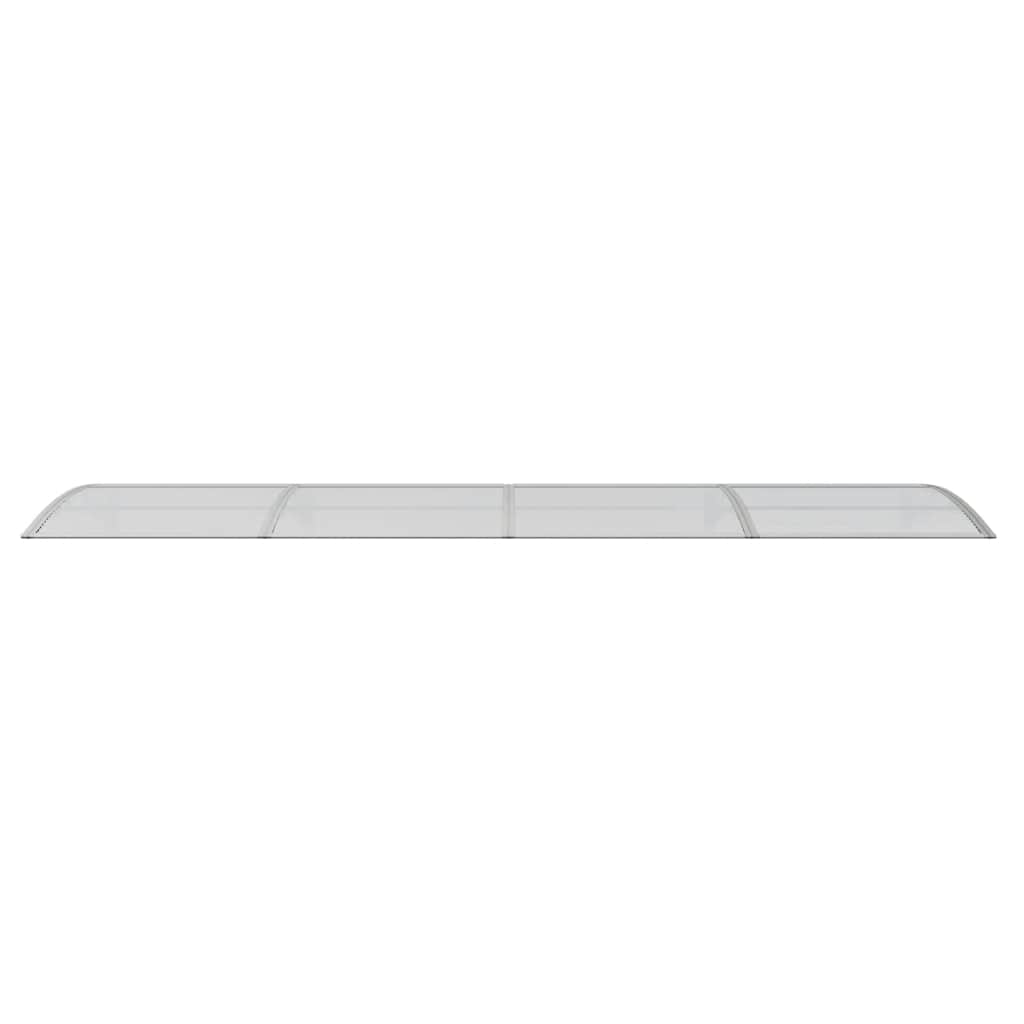 Door Canopy Grey 400x100 cm Polycarbonate