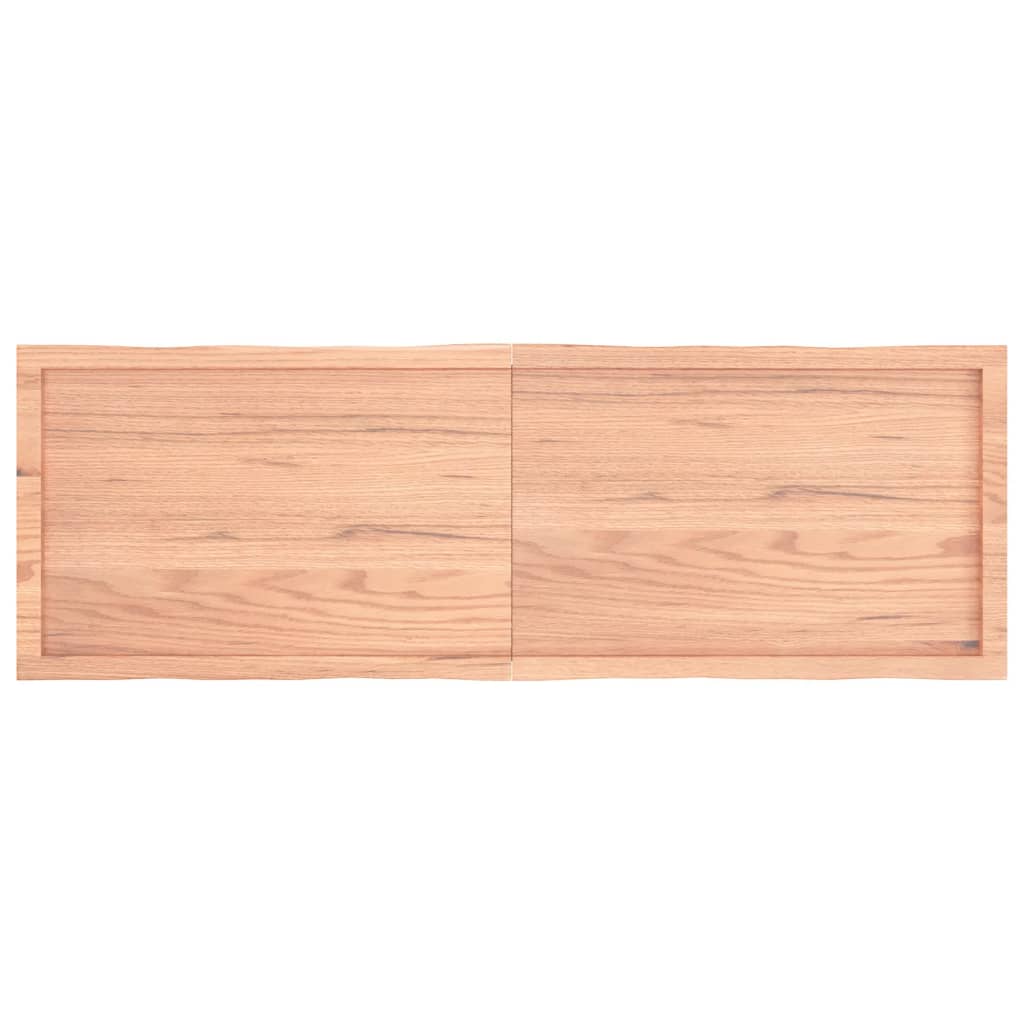 Table Top Light Brown 160x50x(2-4)cm Treated Solid Wood Live Edge