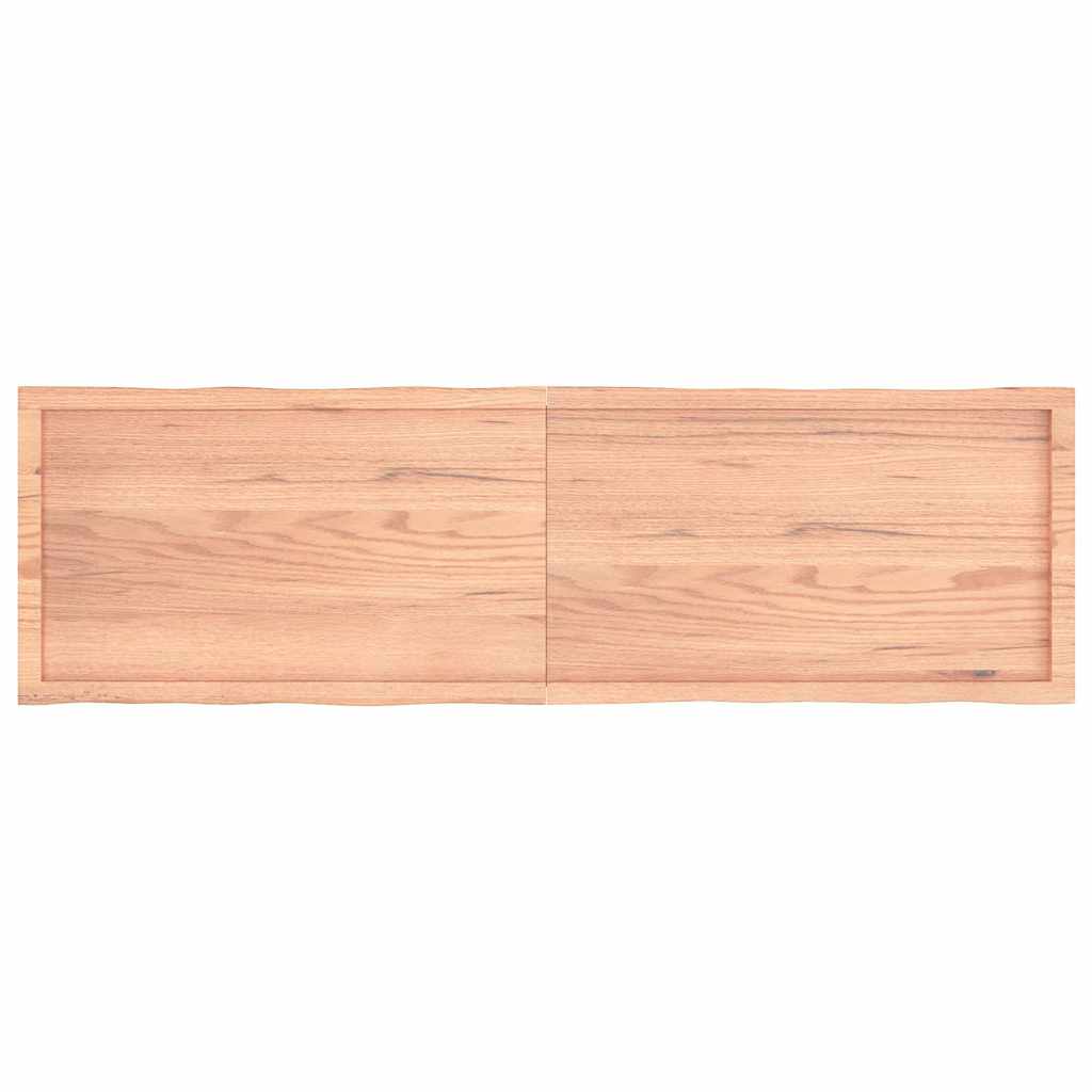Table Top Light Brown 180x50x(2-6)cm Treated Solid Wood Live Edge