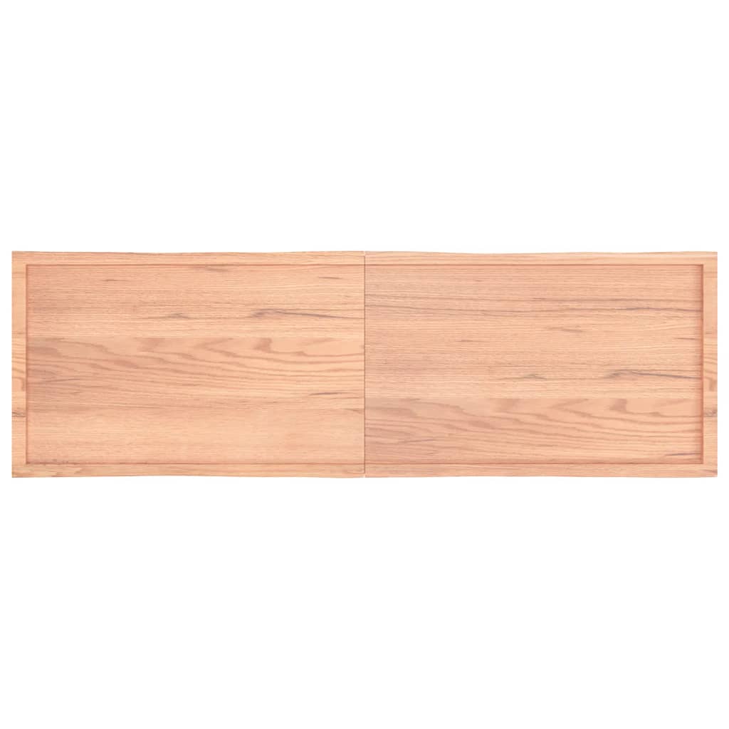 Table Top Light Brown 200x60x(2-4)cm Treated Solid Wood Live Edge