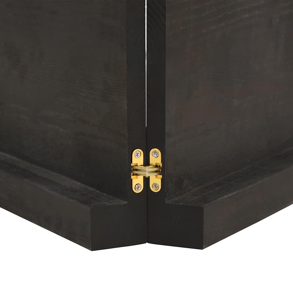 Table Top Dark Brown 120x60x(2-6) cm Treated Solid Wood Live Edge