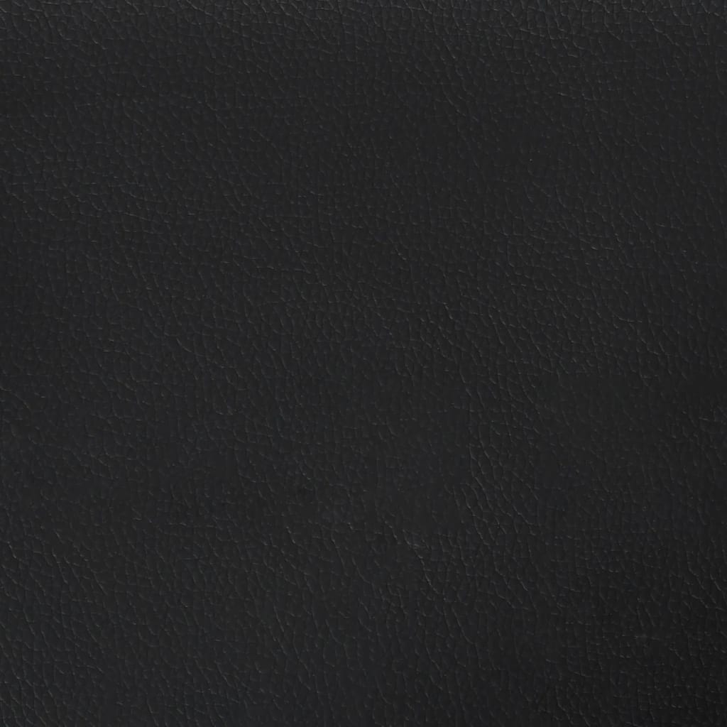 Massage Recliner Chair with Footrest Black Faux Leather
