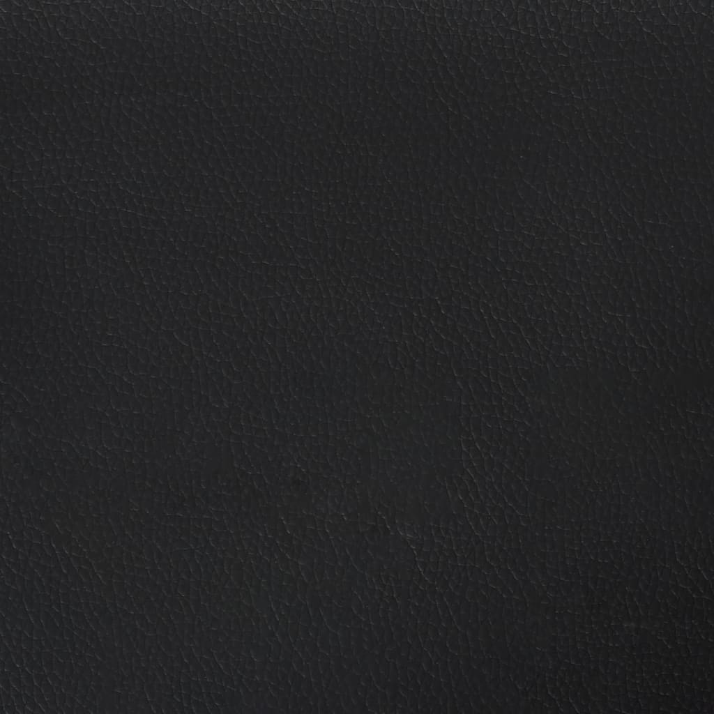 Massage Recliner Chair with Footstool Black Faux Leather