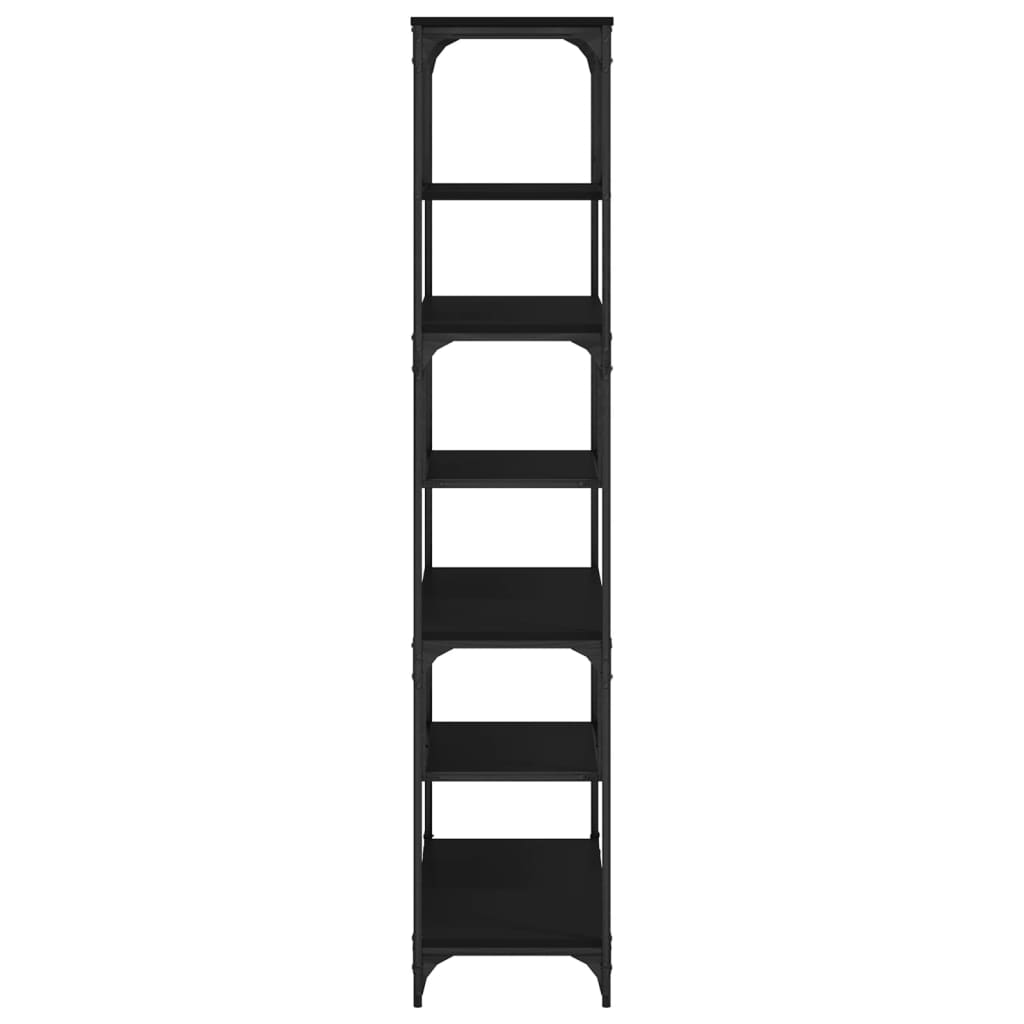 Bookcase Black 81x36x176 cm Engineered Wood