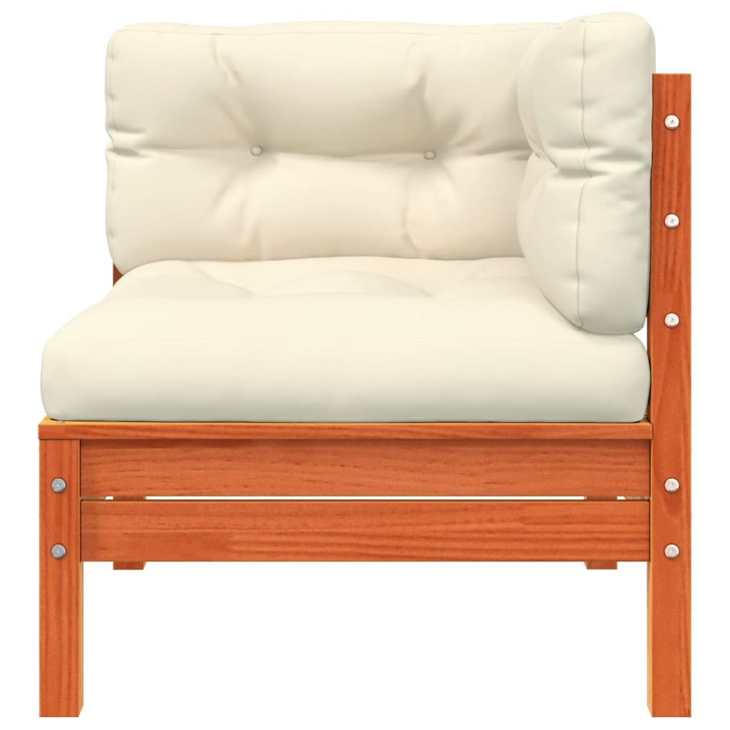 Garden Sofa with Cushions and Footstool 2-Seater