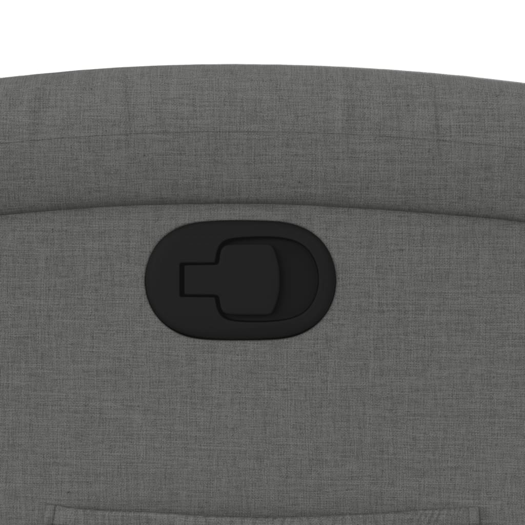 Recliner Chair Dark Grey Fabric