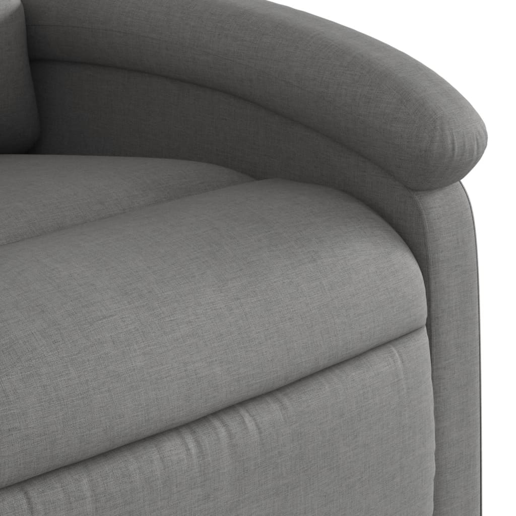 Electric Massage Recliner Chair Dark Grey Fabric