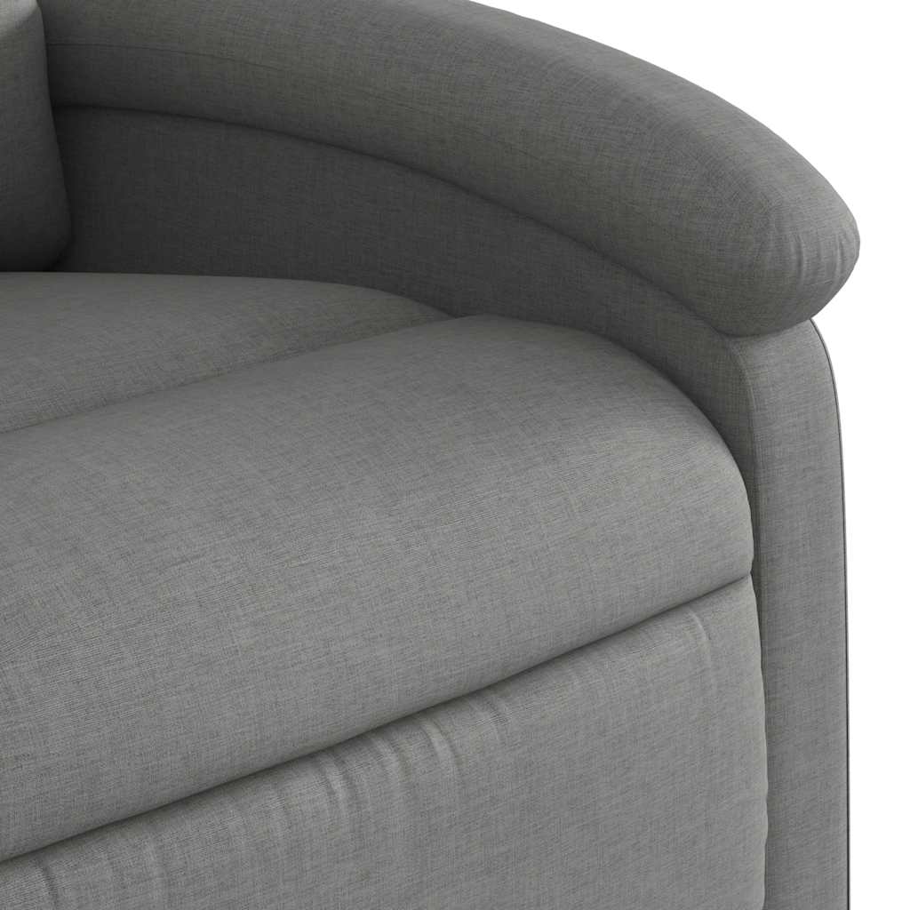 Electric Stand up Massage Recliner Chair Dark Grey Fabric