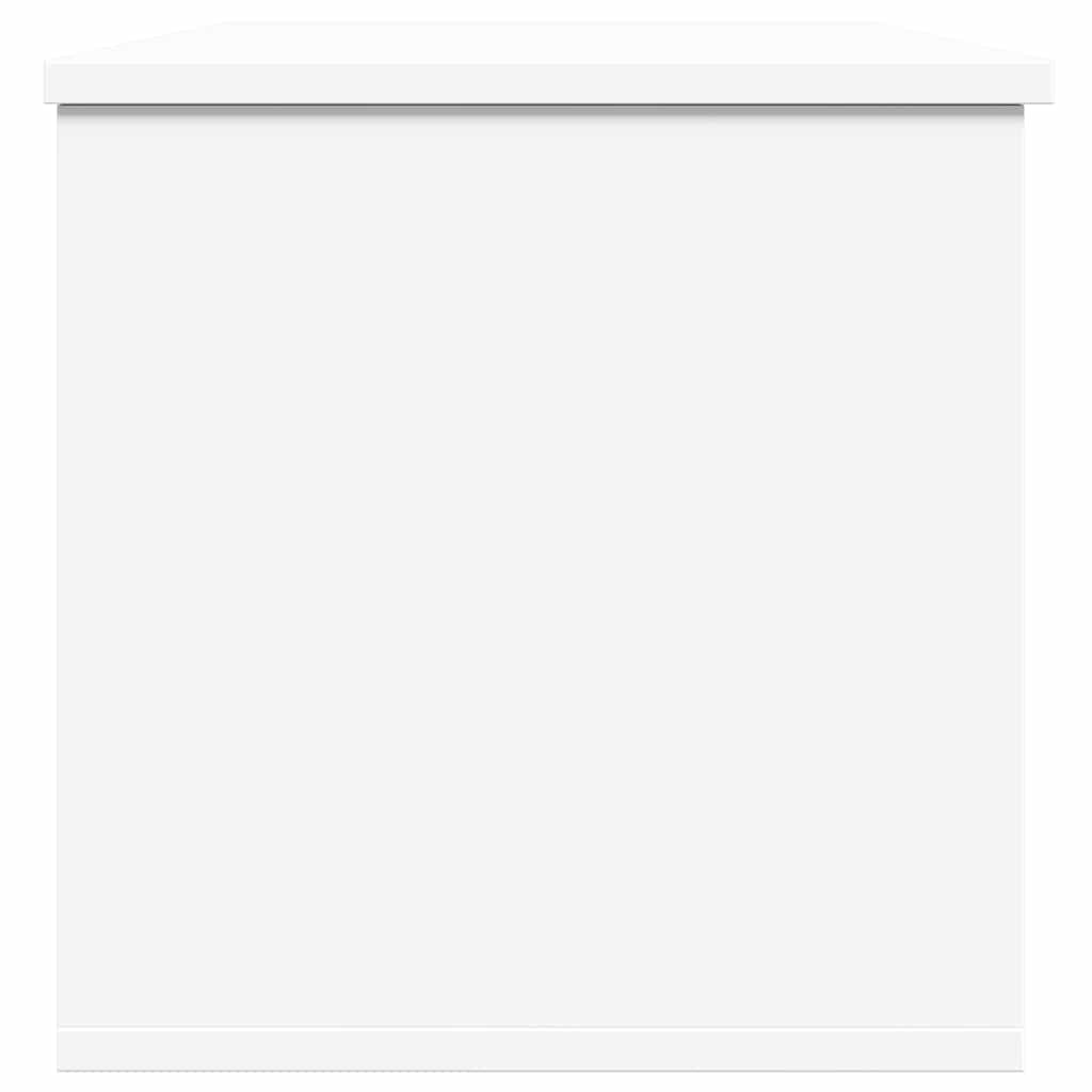 Storage Box White 102x35x35 cm Engineered Wood