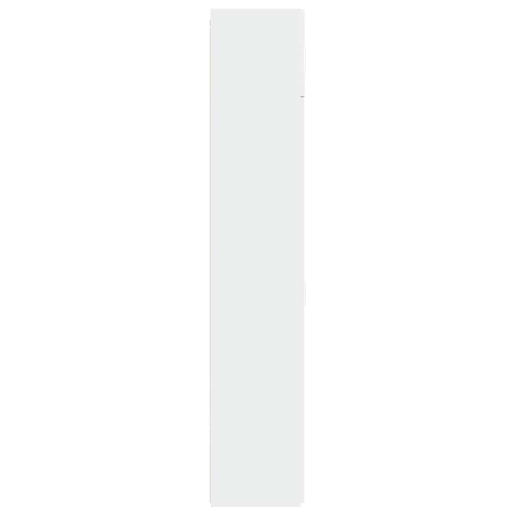 Storage Cabinet White 70x42.5x225 cm Engineered Wood