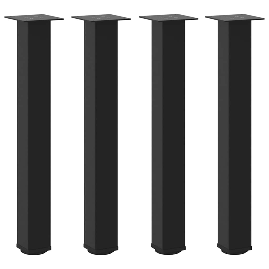 Coffee Table Legs 4 pcs Black 72-74 cm Steel