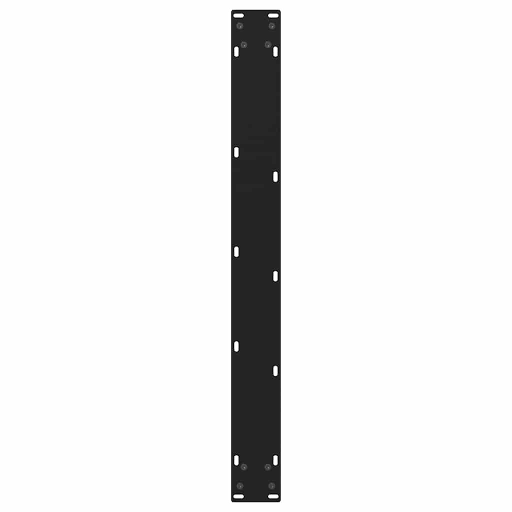 Dining Table Legs V-Shape 2 pcs Black 70x(72-73.3) cm Steel