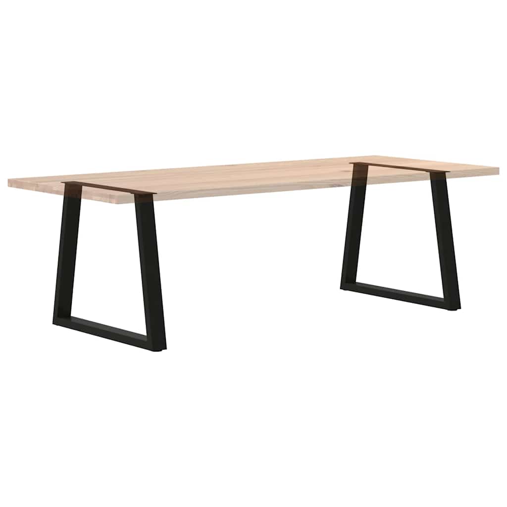 Dining Table Legs V-Shape 2 pcs Black 70x(72-73.3) cm Steel