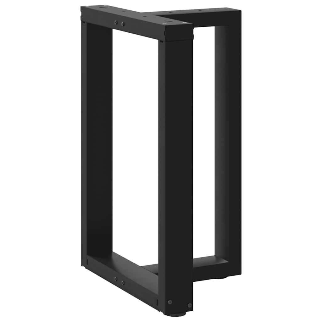 Dining Table Legs T-Shaped 2 pcs Black 60x35x(72-73) cm Steel