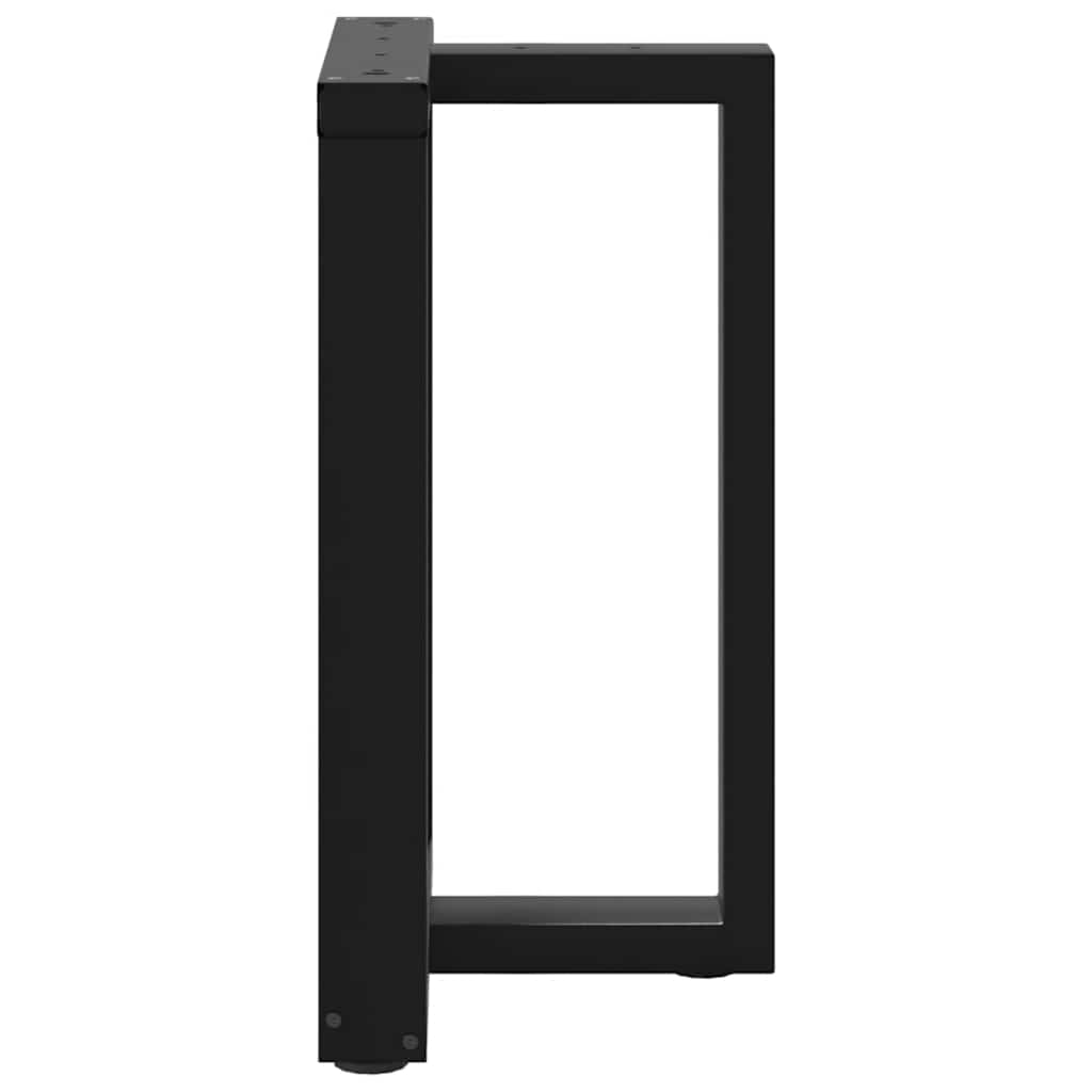 Dining Table Legs T-Shaped 2 pcs Black 60x35x(72-73) cm Steel