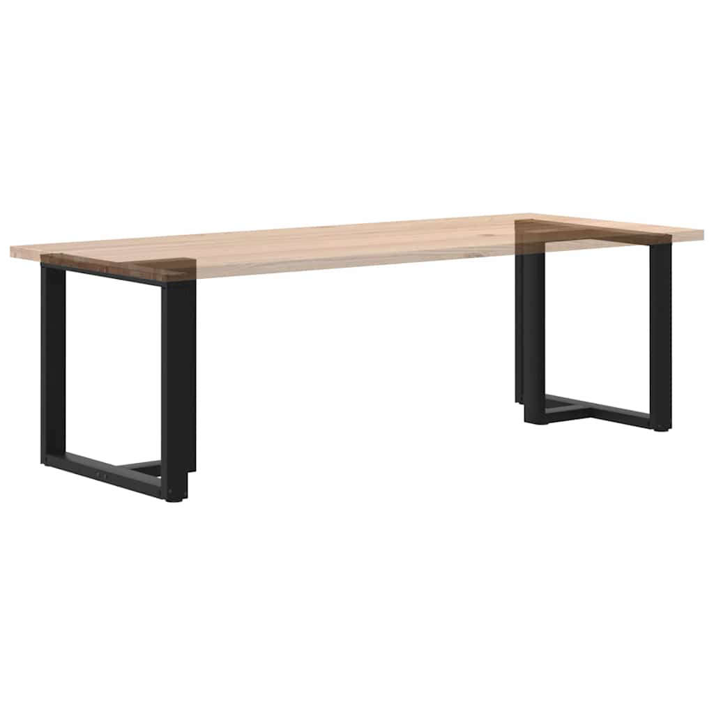 Dining Table Legs T-Shaped 2 pcs Black 70x35x(72-73) cm Steel