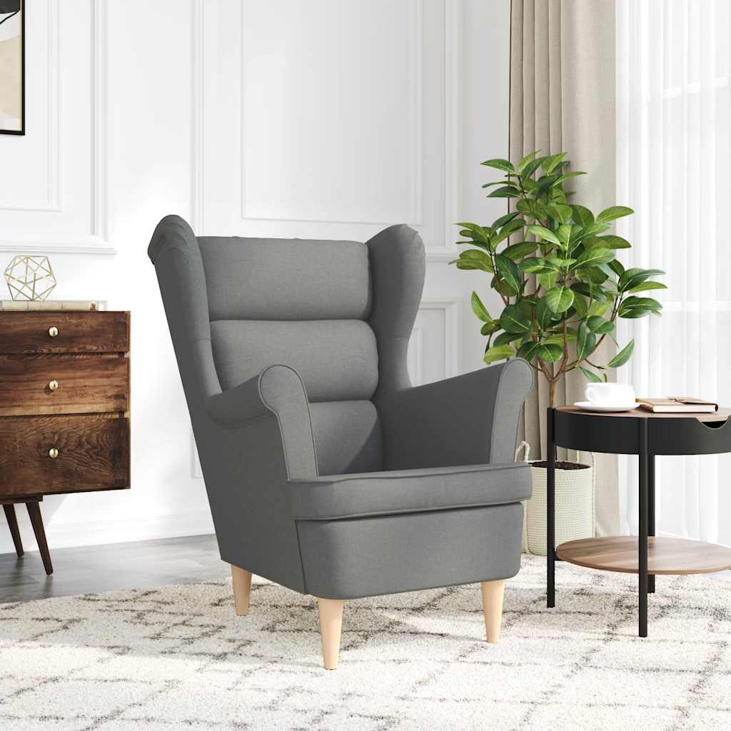 Armchair Dark Grey 74x84x100 cm Fabric