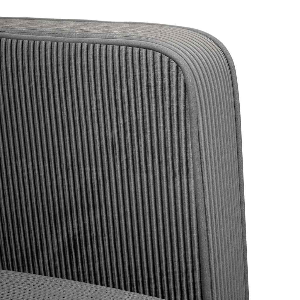 Sofa Chair with Armrests Dark Grey 54 cm Corduroy Fabric
