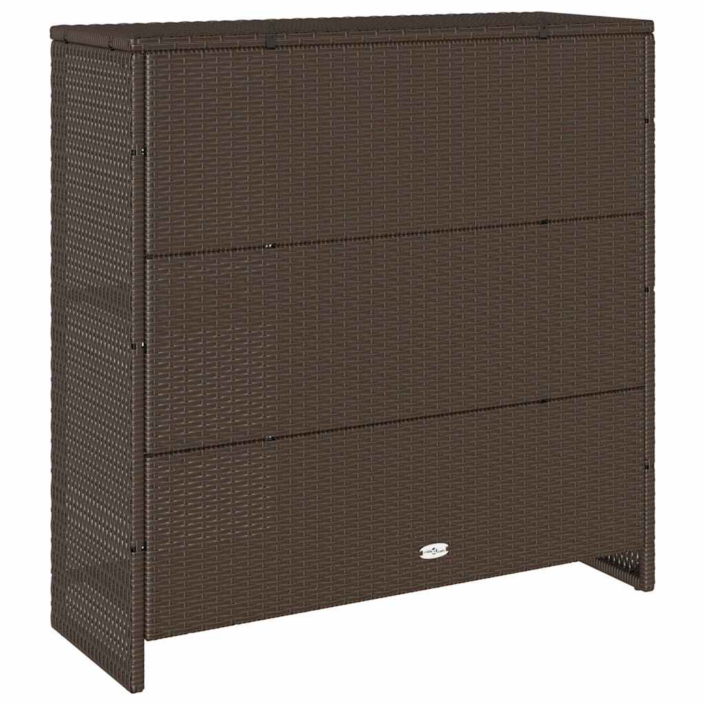 Storage Cabinet with Storage Brown 100 x 36 x 102 cm Rattan