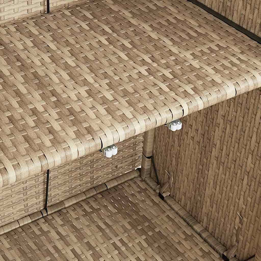 Storage Cabinet with Storage Beige 100 x 36 x 102 cm Rattan