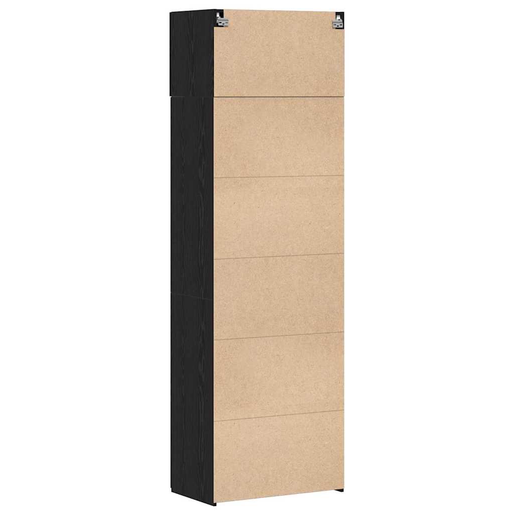 Storage Cabinet Black oak 70 x 42.5 x 225 cm Engineered wood