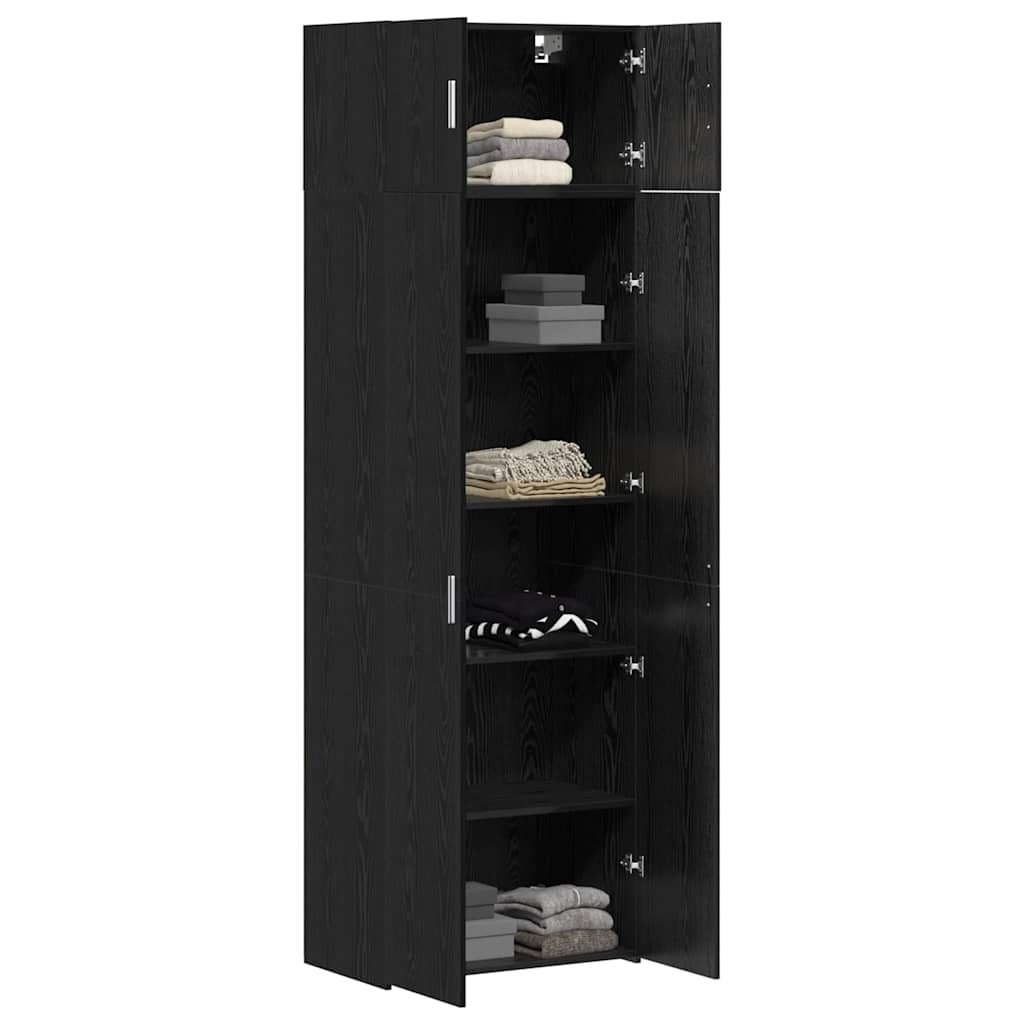 Storage Cabinet Black oak 70 x 42.5 x 225 cm Engineered wood