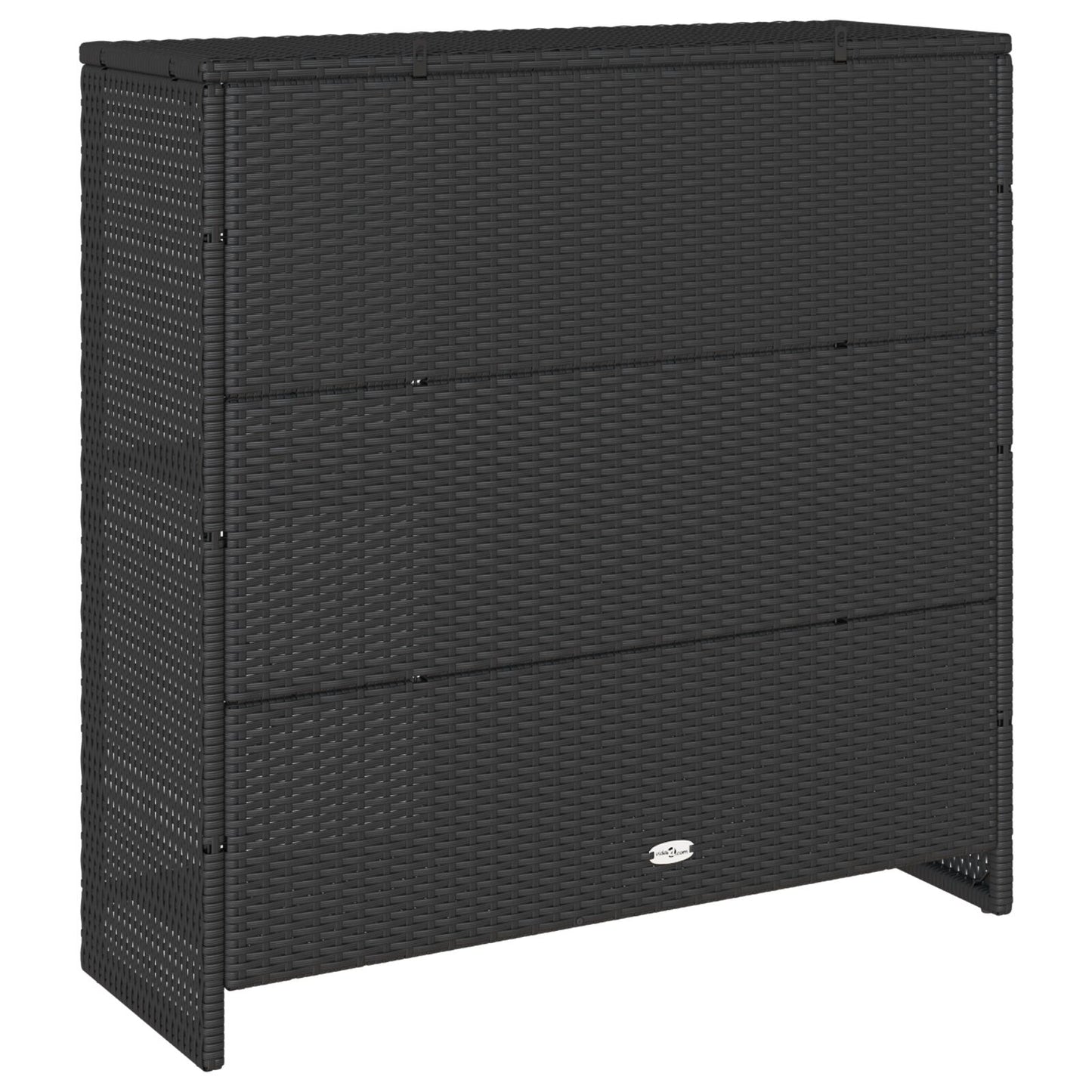 Storage Cabinet Black 100x36x102 cm Rattan