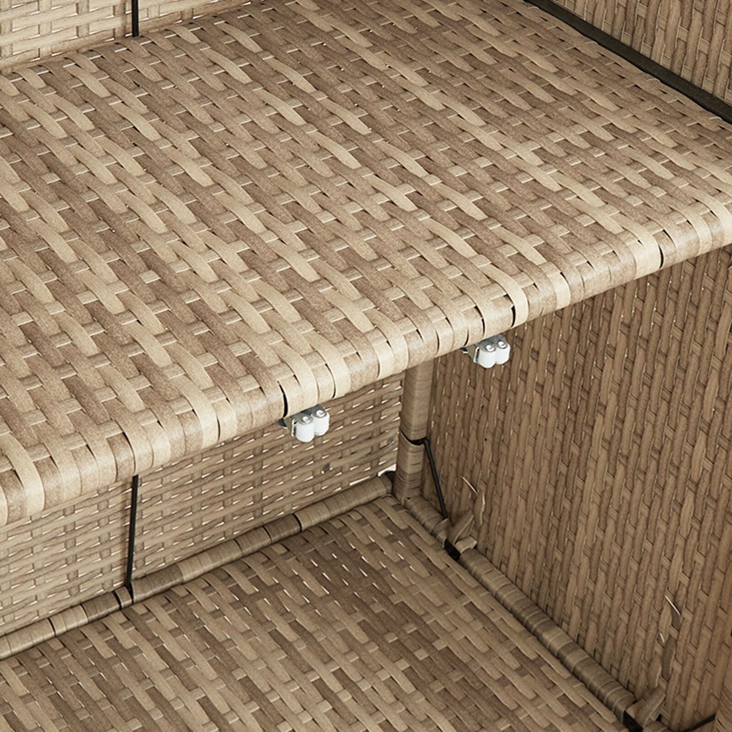 Storage Cabinet Beige 100x36x102 cm Rattan
