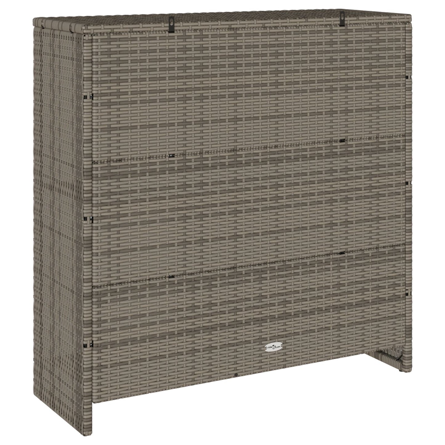 Storage Cabinet Grey 100x36x102 cm Rattan