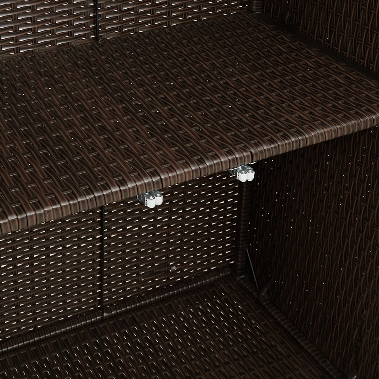 Storage Cabinet Brown 100x36x102 cm Rattan