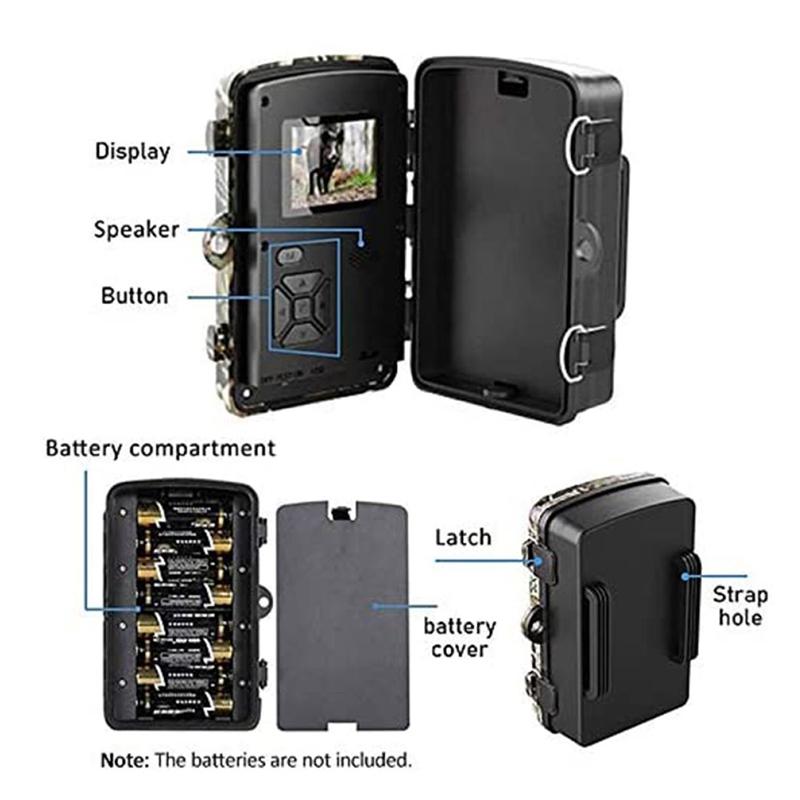 12mp Hunting Camera with 1080p Night Vision and 26 Leds